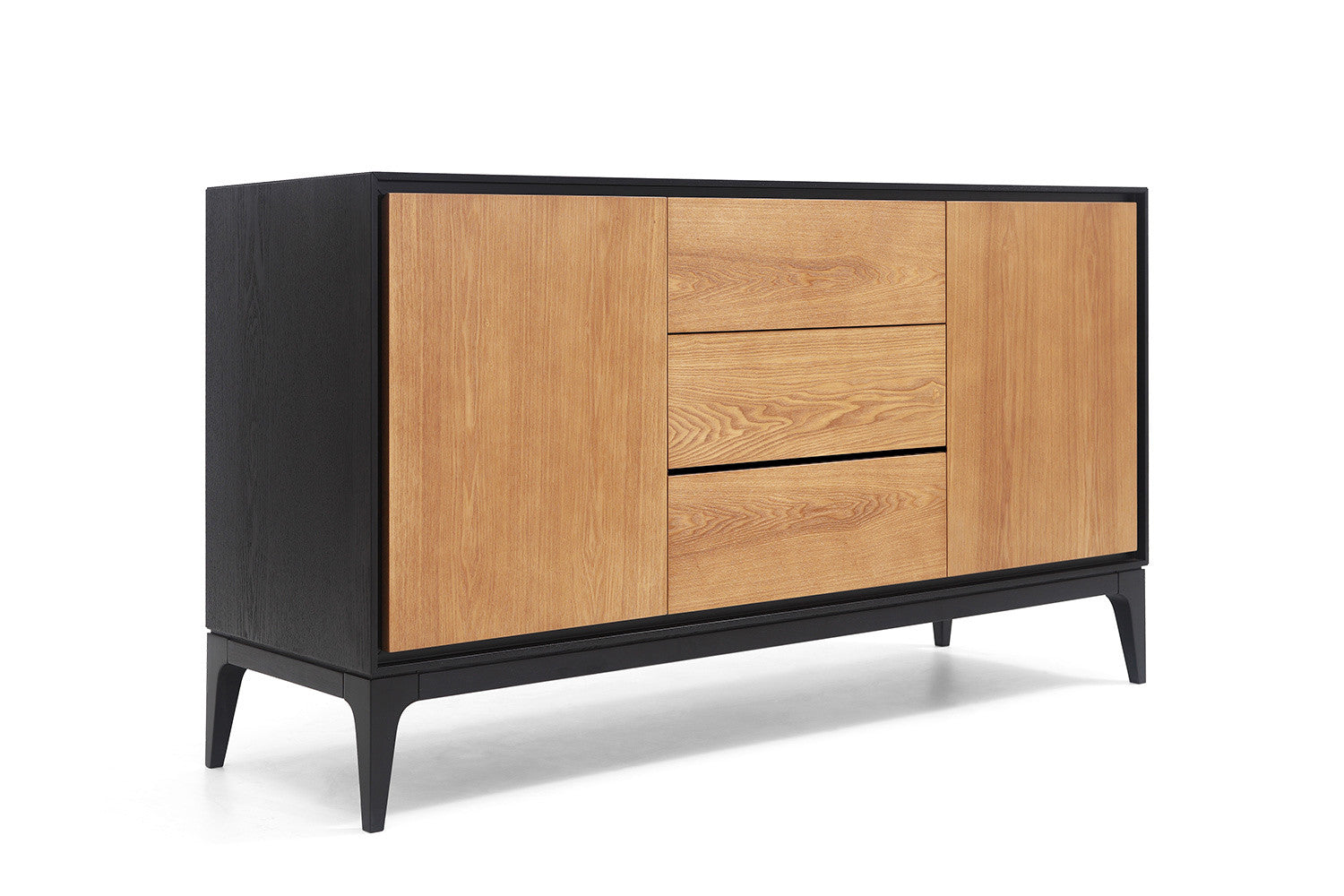 Commode en bois noire Leone